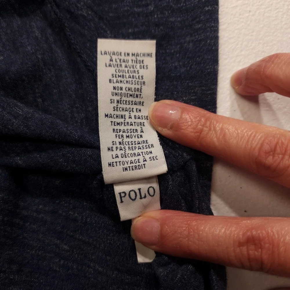 Polo Ralph Lauren T Shirt Mens Large Blue Cotton Crewneck Embroidered Logo